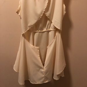 Open back dressy tank top